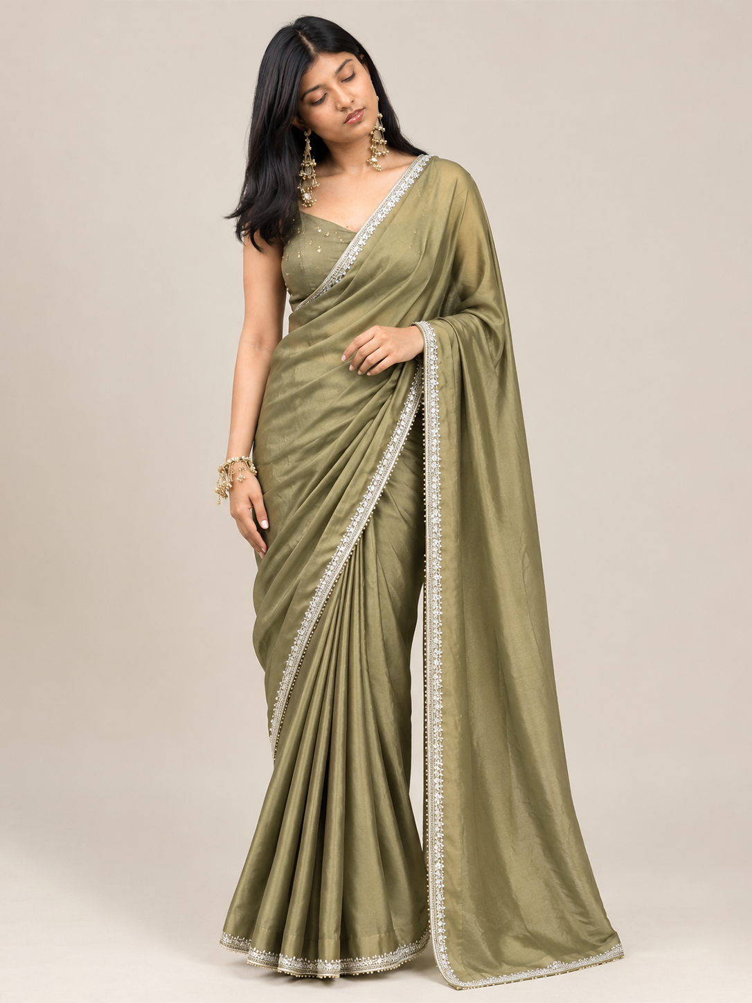 Olive Twilight Saree