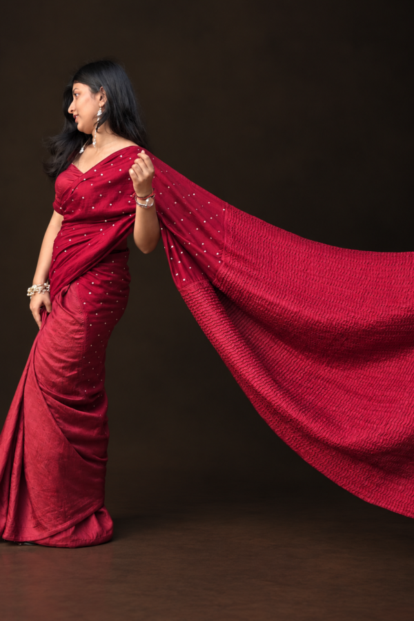 Red to Royalty Saree