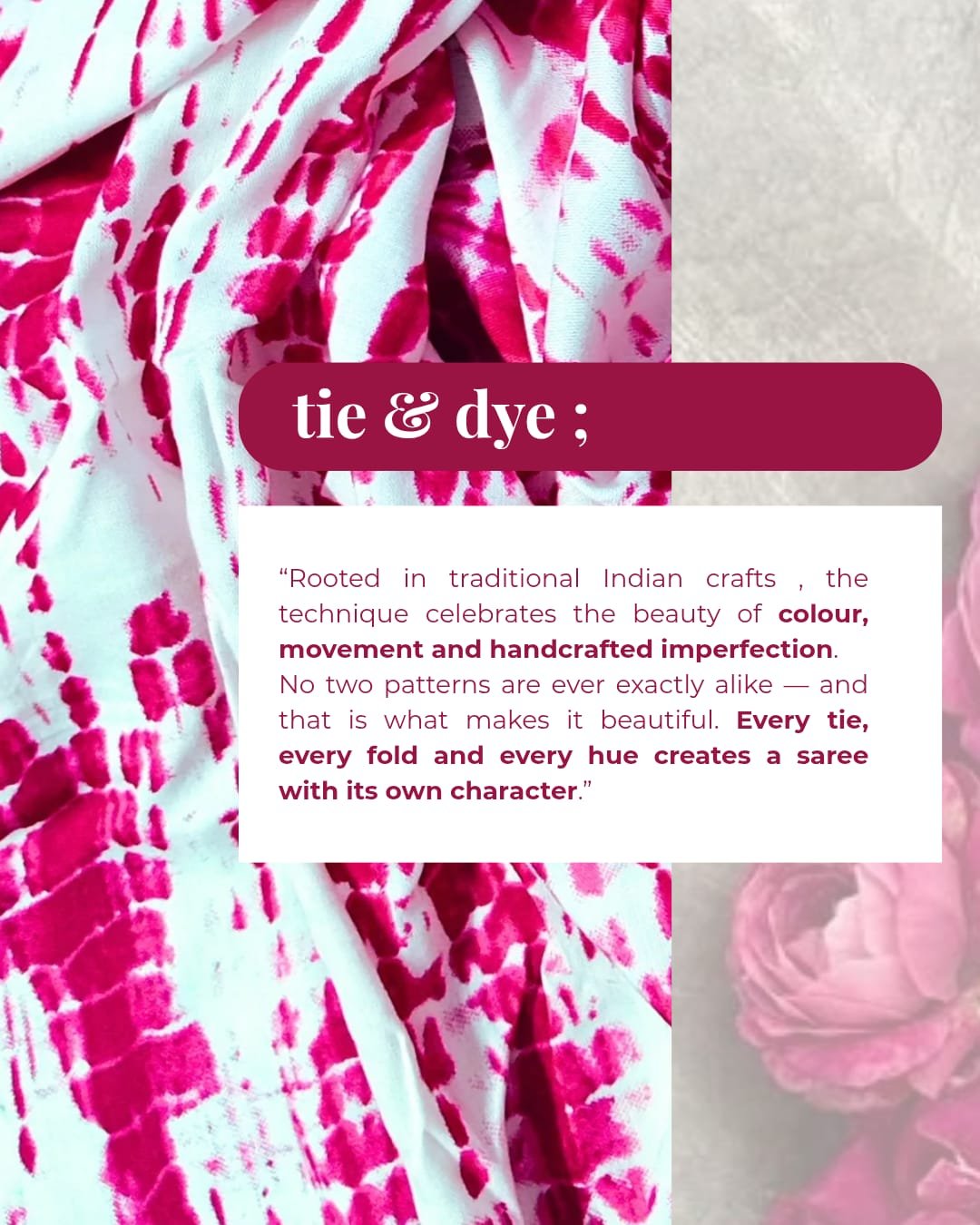 tie dye saree